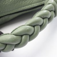 [Used] Bottega BOTTEGA VENETA Shoulder Bag Hobo Green Leather Handbag Women's Used B