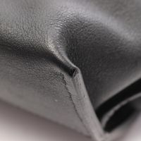 【중고】 LOEWE 숄더백 플라멩코 노트 스몰 블랙 레더 여성용 Used A