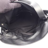 【중고】 LOEWE 숄더백 플라멩코 노트 스몰 블랙 레더 여성용 Used A