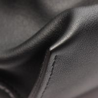 【중고】 LOEWE 숄더백 플라멩코 노트 스몰 블랙 레더 여성용 Used A