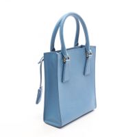 [Used] Prada PRADA Handbag SAFFIANO LUX 2WAY 1BA358 Blue Saffiano Leather Triangle Logo 2-way Shoulder Bag Women's Used A