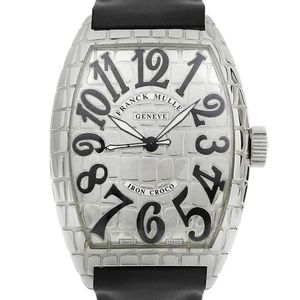 FRANCK MULLER Muller Tonocar Vex腕錶，鐵鱷魚紋，9880SC，不鏽鋼錶殼搭配橡膠錶帶，自動機械機芯，指針式顯示，銀色錶盤，男士腕錶 [二手]