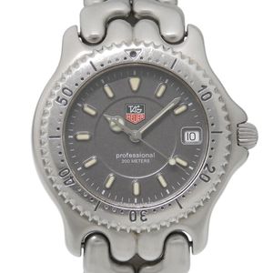 TAG HEUER Cell Professional 男士腕錶 WG1113-KO，不銹鋼材質，石英機芯，指針式顯示，灰色錶盤 [二手]
