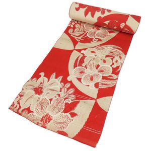 名古屋八寸腰帶，純絲綢（不含金銀線）[二手]