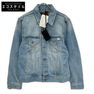 Diesel 00SU1D Light Blue Cotton Metal Logo Denim Jacket, Size S [Used]