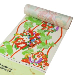 圖案樣品，布料卷，純絲綢 [二手]