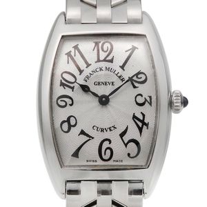 Franck FRANCK MULLER Tonocar Vex 女士腕錶，型號 1752QZ，不鏽鋼材質，石英機芯，指針式顯示，銀色錶盤。 [二手]