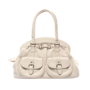 [Used] Dior My Dior Handbag CFK44547 White Leather My Dior Handbag Women's Used B