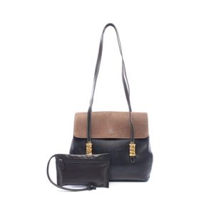 【중고】 LOEWE 숄더백 블랙/브라운 레더 숄더백 여성용 Used B