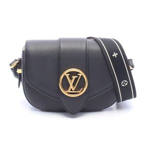 【二手】 LOUIS VUITTON 单肩包/斜挎包 LV PONT 9 LV Pont Neuf Soft PM Noir M58727 黑色 皮革 女士 Used A