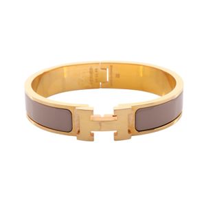 [Used] Hermes HERMES Bangle Clic Clac PM Greige GP (Gold Plated) Clic Clac Women's Used A