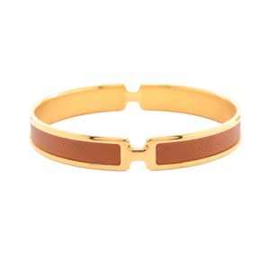 [Used] Hermes HERMES Bangle Olympe GP (Gold Plated) Leather Olympe Bangle Women's Used A