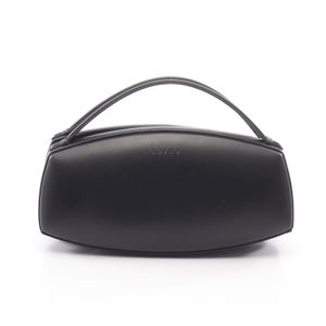 【중고】 LOEWE 손가방 블랙 레더 핸드백 여성용 Used A