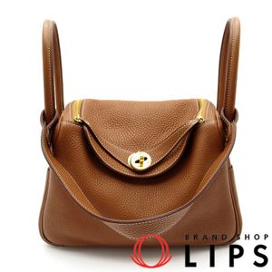 Hermes 에르메스 린디 26 토리옹 클레망스 여성 숄더백
 골드【중고】
