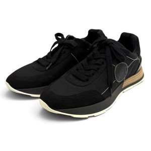 미사용급★Hermes 에르메스 212265Z 드라이브 레더 로고 패치 레이스업 스니커즈 블랙 35.5 이탈리아제 여성용