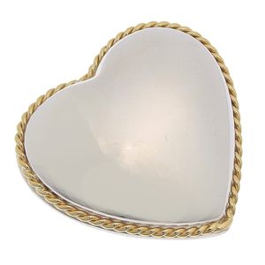 Tiffany & Co. Heart Brooch, Sterling Silver 925, Approx. 10g, Women's [Used]
