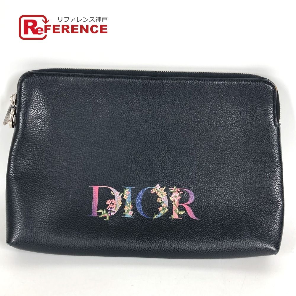 Dior logo clutch bag