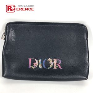 Dior logo clutch bag