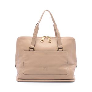 [중고] LOEWE 손가방 아나그램 레더 핸드 PINK BEIGE 여성용 Used B