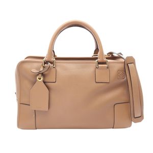 【중고】 LOEWE 아마조나 36 2WAY 손가방 그레이지 레더 아마조나 36 여성용 Used B