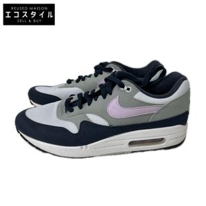 Nike FD9082-001 Navy x Gray Air Max 1 Sneakers, Size 27.5 (Used)