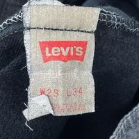 Levi's 90's USA-made, overdyed black 501 denim pants, size 29/34 [Used]