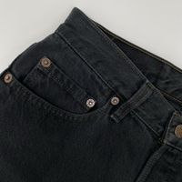 Levi's 90's USA-made, overdyed black 501 denim pants, size 29/34 [Used]