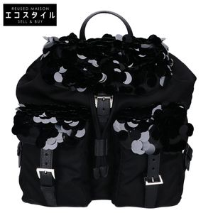 Prada 미사용급 1BZ811 나일론 스팽글 백팩/배낭 [중고]