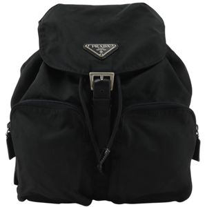 Prada PRADA 백팩/배낭 B5885F 나일론 NERO 블랙 숄더백, A5 벨트 버클 여성용 [중고]