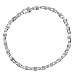 Tiffany & Co. Hardware Microlink Bracelet, wrist circumference approx. 17cm, 925 sterling silver, approx. 7.26g, women's [Used]