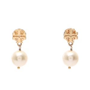 [Used] Tory Burch KIRA Earrings, Gold Plated (GP), Women's Earrings, Used B