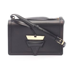 【중고】 LOEWE 숄더백 바르셀로나 블랙 레더 바르셀로나 숄더백 여성용 Used B