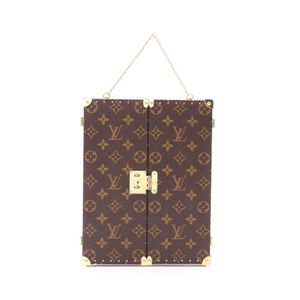 【中古】 ルイ・ヴィトン LOUIS VUITTON ホーム ミラー トランク モノグラム ブラウン その他 ホーム ミラー トランク レディース Used A