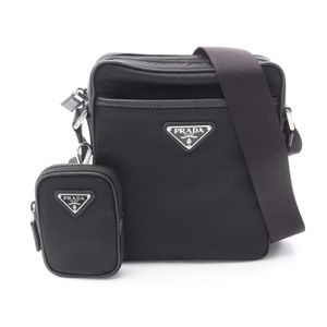 [중고] Prada PRADA 숄더백 TESSUTO+SAFFIAN 2VH1122DMHF0002 나일론 사피아노 레더 숄더백 남녀공용 신품