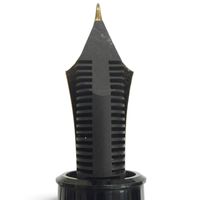 良品□MONTBLANC モンブラン マイスターシュテュック 149 ペン先14C Fニブ ホワイトスター キャップ式 万年筆 ブラック ゴールド ドイツ製 メンズ