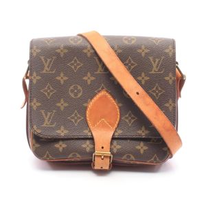 [Used] Louis Vuitton LOUIS VUITTON Shoulder Bag Cartouchiere MM Monogram M51253 PVC Coated Canvas Leather Cartouchiere MM Women's Used B