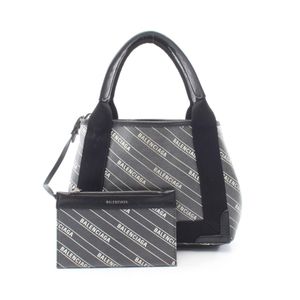 【二手】巴黎世家 (Balenciaga )手袋 海軍藍 Cabas XS 390346 PVC塗層帆布皮革 海軍藍 Cabas XS 女款 二手 B