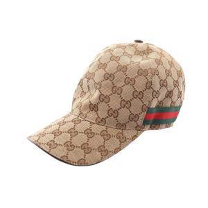 [Used] Gucci GUCCI Cap GG Canvas Web Line 200035 Other GG Canvas Cap Unisex Used A