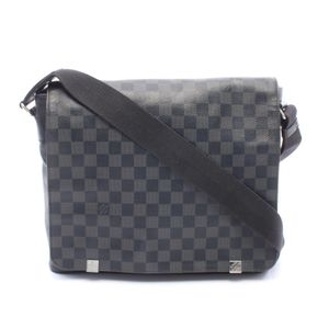 [Used] Louis LOUIS VUITTON District MM NM Shoulder Bag, Damier Graphite, N41029, PVC Coated Canvas, Leather