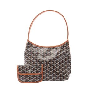 【二手】Goyard GOYARD手提包 Boheme 迷你單肩包 BOHEMEMINTY01CL01Pブラウン/黑色/白色 PVC塗層帆布皮革 Boheme 迷你單肩包