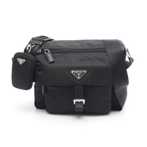 【二手】Prada PRADA VELA 1BD994RV44F0002 尼龍 Saffiano 皮革單肩包 女士新款