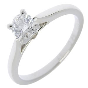 Cartier Solitaire 1895 Ring, Size 6, Platinum 950 with 0.26g Diamond, Approx. 2.2g, Women's [Pre-owned]