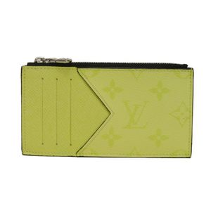 중고 LOUIS VUITTON 루이비통 코인 카드 홀더 LV 로고 플라워 파스텔 패스 케이스 명함 지갑 코인케이스/동전지갑 미니 월렛 RFID IC칩 타이가라마 모노그램 레모네이드 코인케이스/동전지갑 M14109