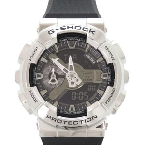 全新未使用卡西歐G-SHOCK GM-110-1AJF 樹脂不鏽鋼黑色石英錶，黑色錶盤 0749 [二手]CASIO
