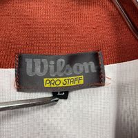 Wilson 윌슨 풀집 재킷 자수 로고 블리치 가공 빅 로고 네이비 L사이즈 빈티지