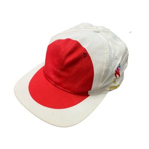 90s Atlanta Olympics Japan National Team 6-Panel Baseball Cap, Deadstock, Red / White, Vintage Clothing