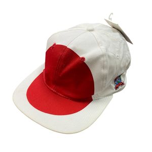 90s Atlanta Olympics Japan National Team 6-Panel Baseball Cap, Deadstock, Red / White, Vintage Clothing