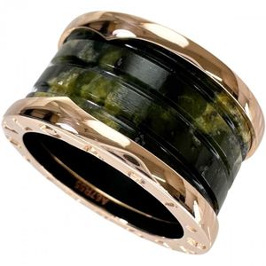 BVLGARI B-ZERO1 Bohenite Ring, Size 12, K18PG Pink Gold, 6.8g, Size 52, Women's [Pre-owned]