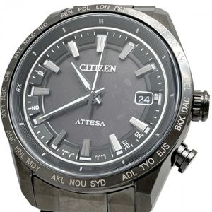 CITIZEN Attesa ACT Line Eco-Drive CB0285-63E/H145-007JD03 HAKUTO-R Collaboration Watch, Titanium, Solar Powered, Radio Controlled, Black Dial/Black Strap, Men's [Used]