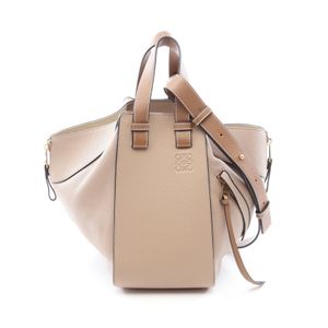 【중고】 LOEWE 핸드백 HAMMOCK SMALL 2WAY 그레이지 레더 여성용 Used A